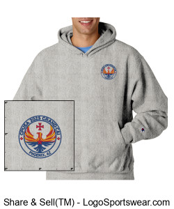 Champion Reverse Weave Hooded Sweatshirt Design Zoom